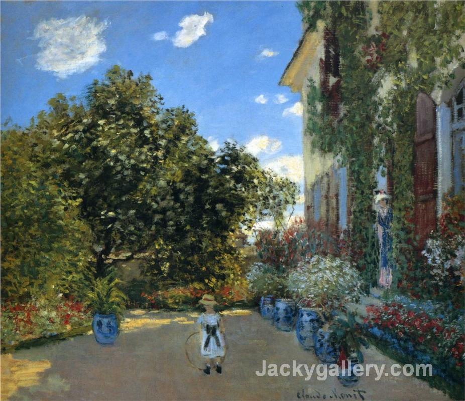 The Artists House at Argenteuil by Claude Monet paintings reproduction